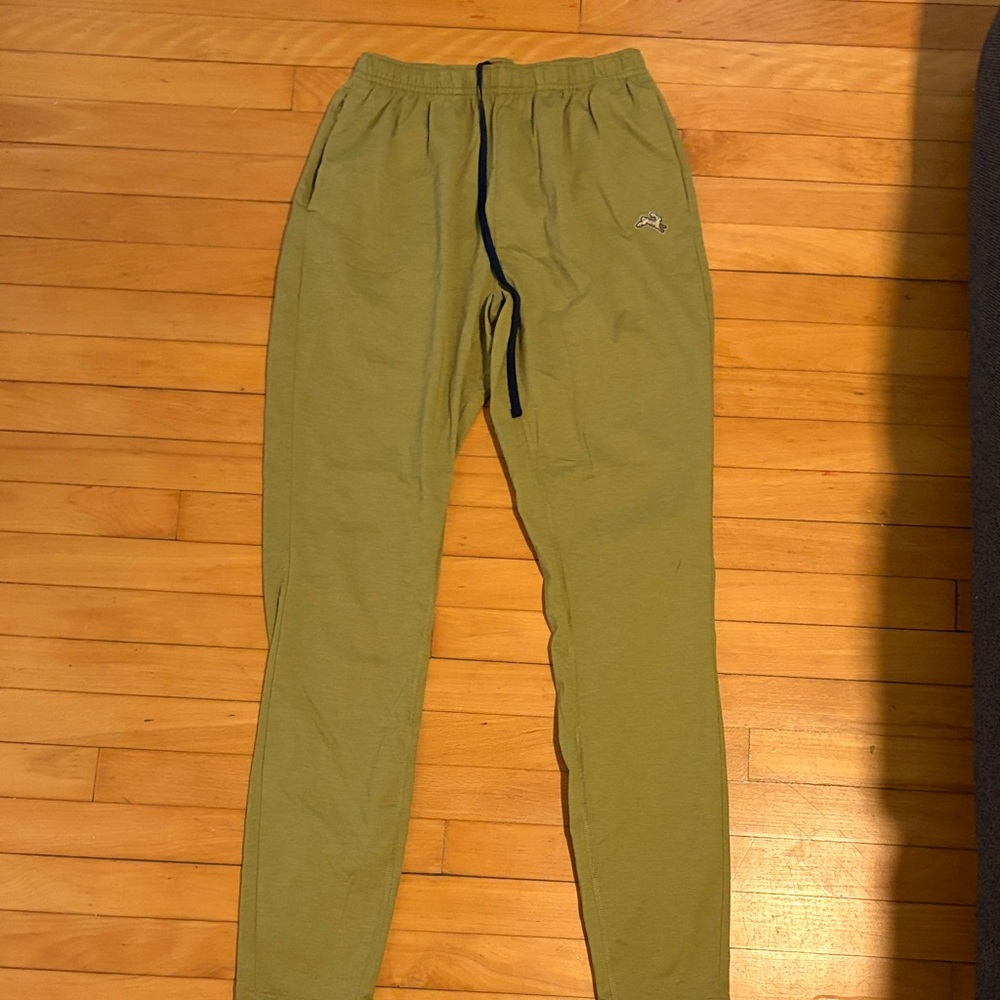 Tracksmith Olive Green Joggers